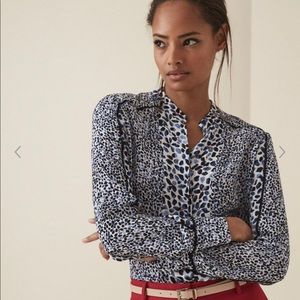 Reiss floral printed blouse